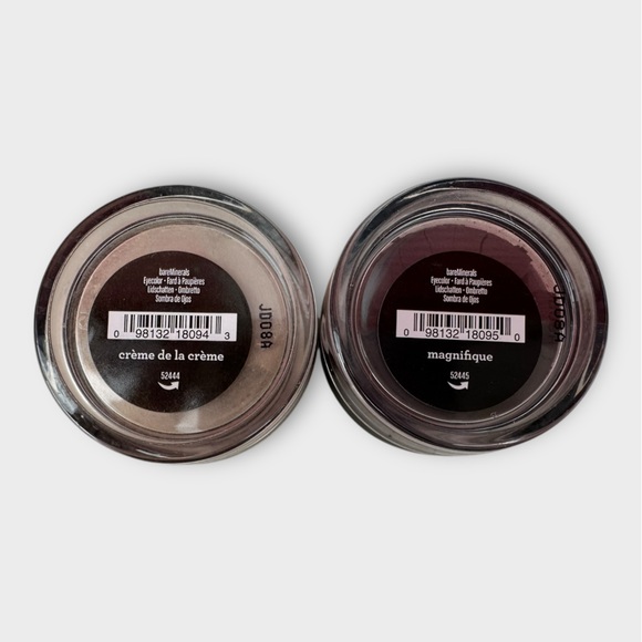 NEW bareMinerals Eyecolor in Magnifique & Crème de la Crème, 0.57g - Picture 2 of 7